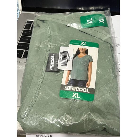 32 Degrees COOL Womens sz XL X-LARGE basic casual top soft lightweight green - Picture 2 of 3